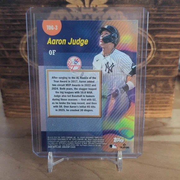 2026 Topps Aaron Judge Titans Of The Game Yankees MVP - Picture 2 of 2